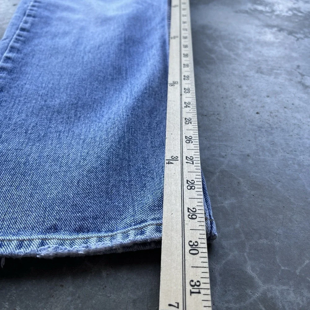 Vintage 90's Levi's 505 Light Wash Denim Jeans Distressed Faded 36x30